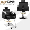 OmySalon All Purpose Reclining Hydraulic Salon Chair, 135 Degree