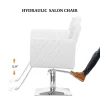 OmySalon Hydraulic Salon Styling Chair, Pink, 330 lbs Capacity