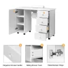 OmySalon Manicure Table Nail Desk With Electric Downdraft Vent