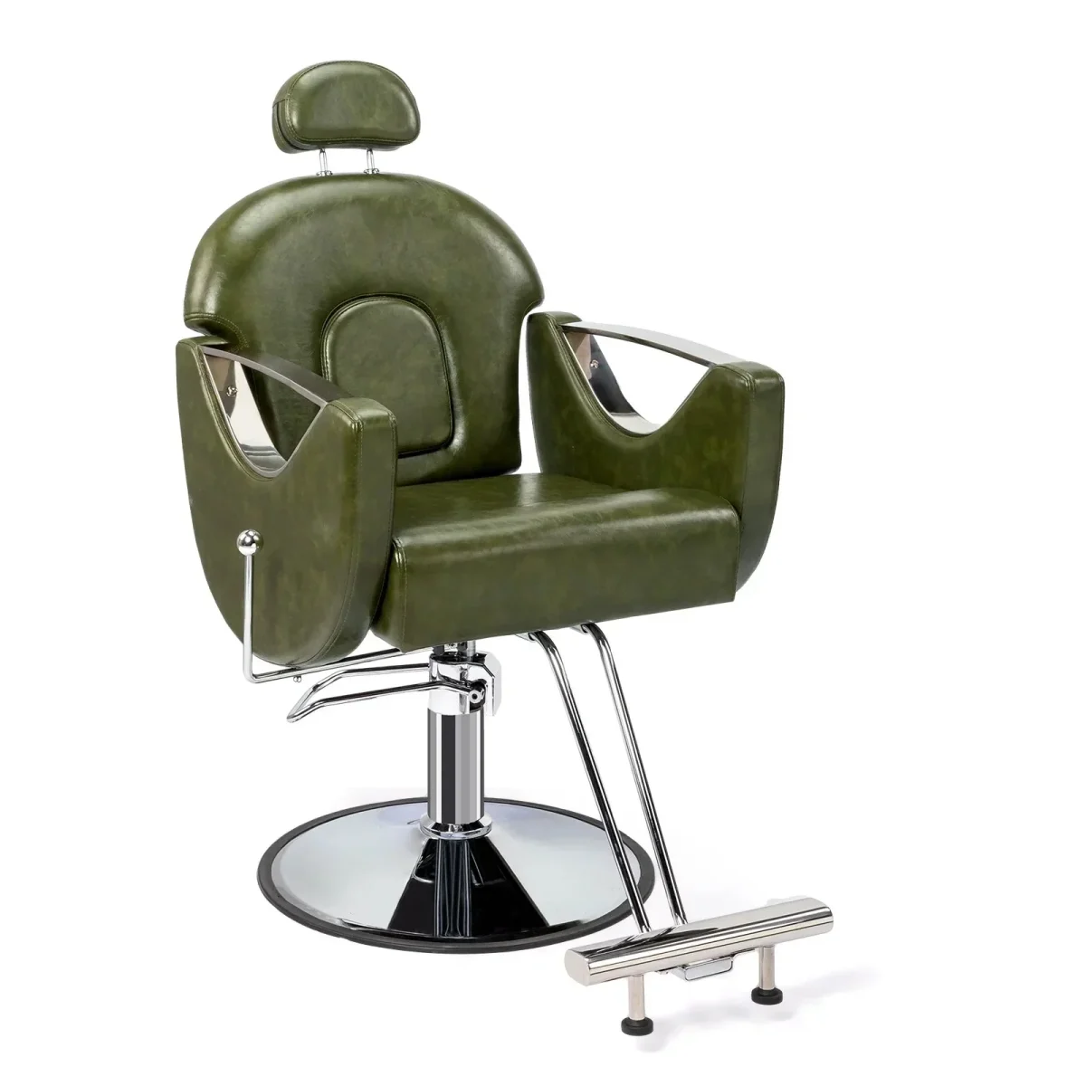 OmySalon Reclining Salon Chair With Footrest And 330 lbs Capacity