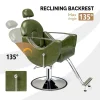 OmySalon Reclining Salon Chair With Footrest And 330 lbs Capacity