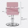 OmySalon Salon Chair With Hydraulic Pump, Pink, 360 Degree Swivel