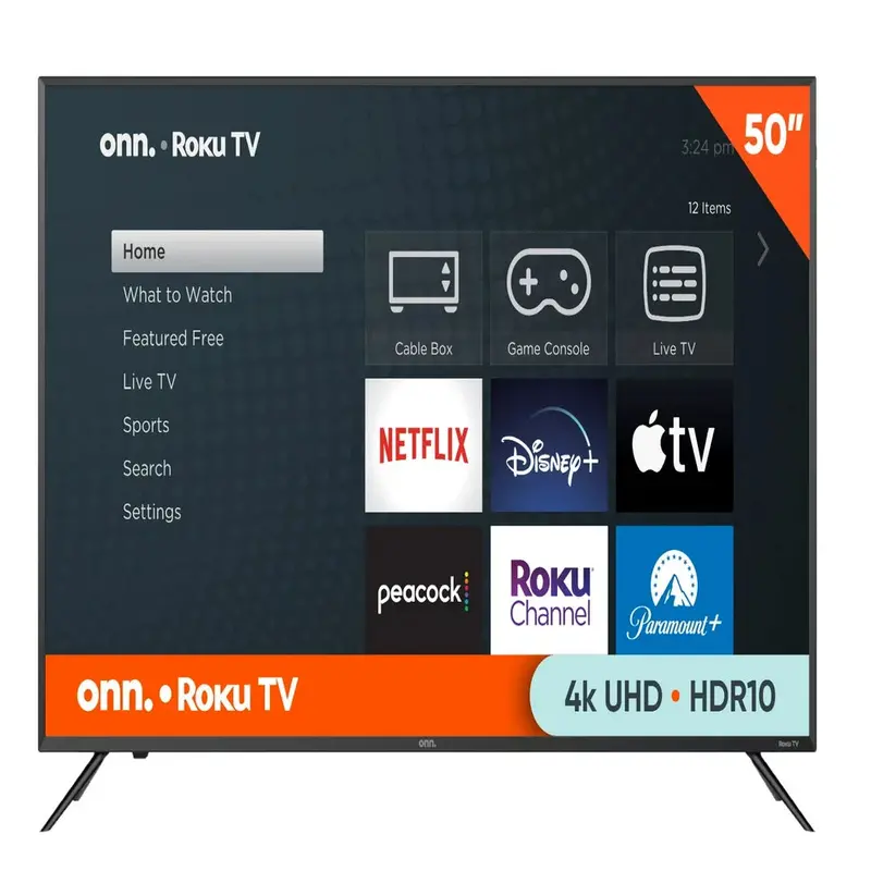 onn. 50 inch Class 4K UHD LED Roku Smart TV - 2160p
