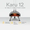 Ooni Karu 12 Multi-Fuel Outdoor Pizza Oven With Pizza Stone - Karu 12