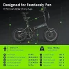 Oraimo Electric Bike, 750W-1000W Motor, 45-Mile Range, 557Wh Hidden Battery, 7-Speed Gear System