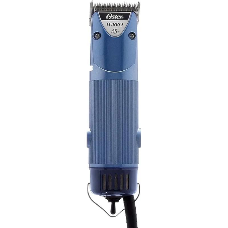 Oster Turbo A5 Heavy Duty Animal Grooming Clippers, Blue - A5