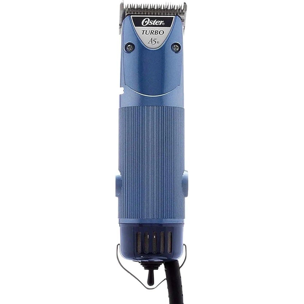 Oster Turbo A5 Heavy Duty Animal Grooming Clippers, Blue - A5
