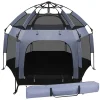 Outdoor Baby Playpen With Canopy, 61 x 61 x 49.2 in