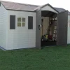 Outdoor Storage Shed, 8 x 15 Foot, Desert Sand - 6446