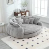 Oversized Double Loaf Sofa Bed With Supportive Armrests
