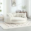 Oversized Double Loaf Sofa Bed With Supportive Armrests