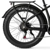 Ozark Trail Electric Fat Tire Bike, 26in, 48V, Class 2, Black, Fits Riders 5ft 2in - 6ft 1in - M.3 Ranger+