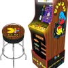 Pac-Man 40th Anniversary Arcade Cabinet With 17 LCD Display, Riser And 7 Games