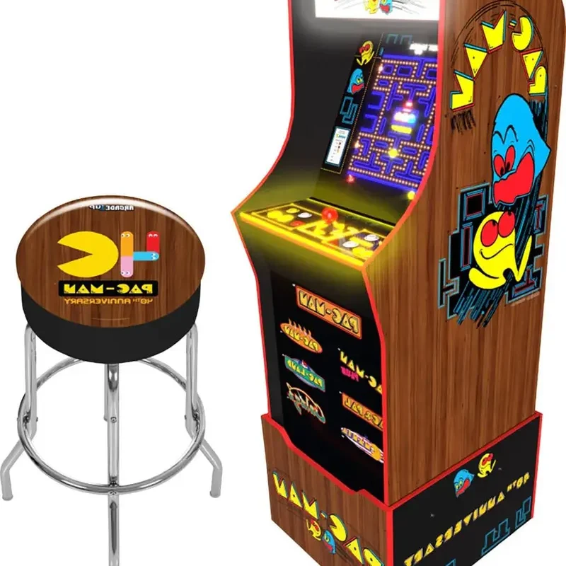 Pac-Man 40th Anniversary Arcade Cabinet With 17 LCD Display, Riser And 7 Games