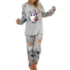 Pajamas For Women Set Halloween Cozy 2 Piece Outfit Soft Comfortable Sleepwear Loungewear Nightwear Nightclothes Homewea