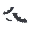 Paper Bat Wall Creatures Decoration, Black, 12 Pieces, Halloween by Way To Celebrate
