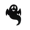 Paper Ghost Cutouts Decoration, Black, 12 Pieces, Halloween by Way To Celebrate