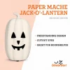 Paper Mache Jack-o'-Lantern Decoration, 12.6", Halloween by Way To Celebrate