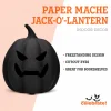 Paper Mache Jack-o'-Lantern Decoration, 8.3", Halloween by Way To Celebrate