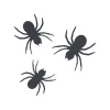 Paper Spider Wall Creatures Decoration, Black, 12 Pieces, Halloween by Way To Celebrate