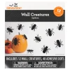 Paper Spider Wall Creatures Decoration, Black, 12 Pieces, Halloween by Way To Celebrate