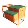 PawHut 64in Large Wooden Chicken Coop Kit With Outdoor Run And Nesting Box