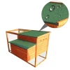 PawHut 64in Large Wooden Chicken Coop Kit With Outdoor Run And Nesting Box