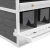 PawHut Chicken Nesting Boxes With 2 Egg Collection Trays, 8 Compartments