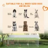 PawHut Outdoor Dog Kennel With Waterproof Roof, 19.7 x 7.5 x 7.5 in