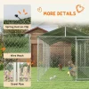 PawHut Outdoor Dog Kennel With Waterproof Roof, 19.7 x 7.5 x 7.5 in