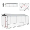 PawHut Outdoor Dog Kennel With Waterproof Roof, 19.7 x 7.5 x 7.5 in