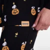 Peanuts Halloween Women’s Snoopy Matching Family Sleepwear Long Sleeve Top and Pants Pajama Set, 2 Piece