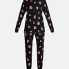 Peanuts Halloween Women’s Snoopy Matching Family Sleepwear Long Sleeve Top and Pants Pajama Set, 2 Piece