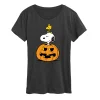 Peanuts - Snoopy Woodstock Pumpkin Women's Short Sleeve Graphic T-Shirt