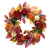 Peonies and Hydrangeas Wreath, Multicolor, 24", Fall by Way To Celebrate