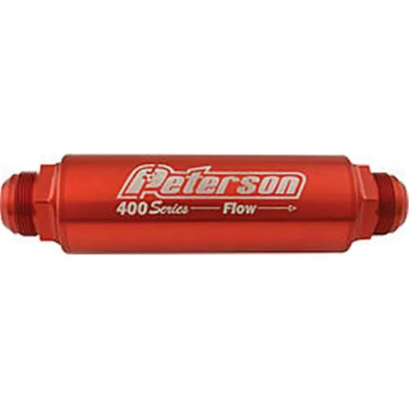 Peterson Fluid 400 Series Inline Oil Filter - 20 AN Fittings, 75 Micron