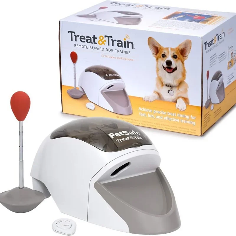 PetSafe Treat & Train Remote Treat Dispensing Dog Training System With Remote And Target Wand