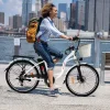 PEXMOR Adult Electric Bike 350W Peak 500W 36V 12.5AH 26in Cruiser