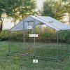 Phonjoroo Metal Chicken Coop With Run Cover, 10 ft L x 6.6 ft W x 6.6 ft H (79.2 in H x 79.2 in W x 120 in D)