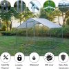 Phonjoroo Metal Chicken Coop With Run Cover, 10 ft L x 6.6 ft W x 6.6 ft H (79.2 in H x 79.2 in W x 120 in D)
