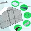 Phonjoroo Metal Chicken Coop With Run Cover, 10 ft L x 6.6 ft W x 6.6 ft H (79.2 in H x 79.2 in W x 120 in D)