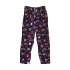 Picia Halloween Mens Soft Woven Cotton Elastic Waistband Sleep Pajama Pant Lounge Sleep Pant With Pockets And Drawstring