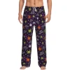 Picia Halloween Mens Soft Woven Cotton Elastic Waistband Sleep Pajama Pant Lounge Sleep Pant With Pockets And Drawstring