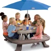 Little Tikes Fold 'N Store Picnic Table With Market Umbrella - 632433M