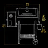 Pit Boss Wood Fired Pellet Grill With Flame Broiler, 700 Sq. In. Cooking Space - 700FB