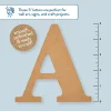 Plaid Unfinished Wood MDF 5" Letter for DIY Arts and Crafts