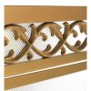 Plow & Hearth Small Cast Iron Scrollwork Fireplace Fire Screen With Doors