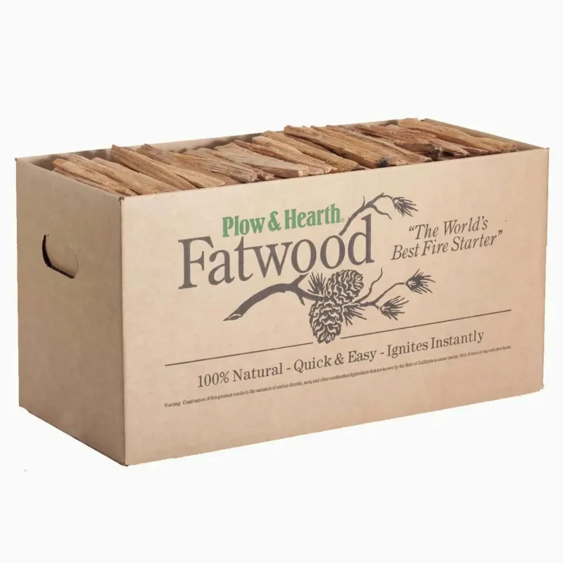 Plow & Hearth Fatwood Fire Starter Kindling Sticks, 35 lb Box