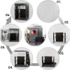 Portable 2-Person Infrared Sauna Tent With 2 Foldable Chairs, Remote Control, 1600 Watt, 140 Fahrenheit