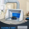 Portable Airbrush Spray Booth With Dual Fans, 3 LED Lights And Exhaust Hose